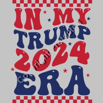 trump 2024 era red blue font checkered background svg Thumbnail