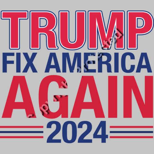 trump fix america again 2024 election campaign banner Thumbnail