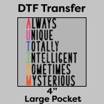 DTF Transfer 4" Thumbnail