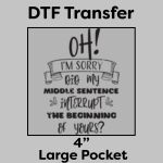 DTF Transfer 4" Thumbnail