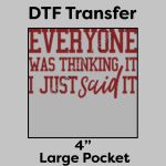 DTF Transfer 4" Thumbnail