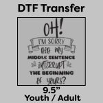 DTF Transfer 9.5" Thumbnail