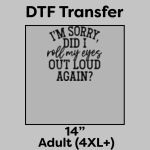 DTF Transfer 14" Thumbnail